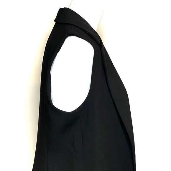 Katherine Barclay Montreal black open front sleeveless long line blazer XS - Picture 10 of 16